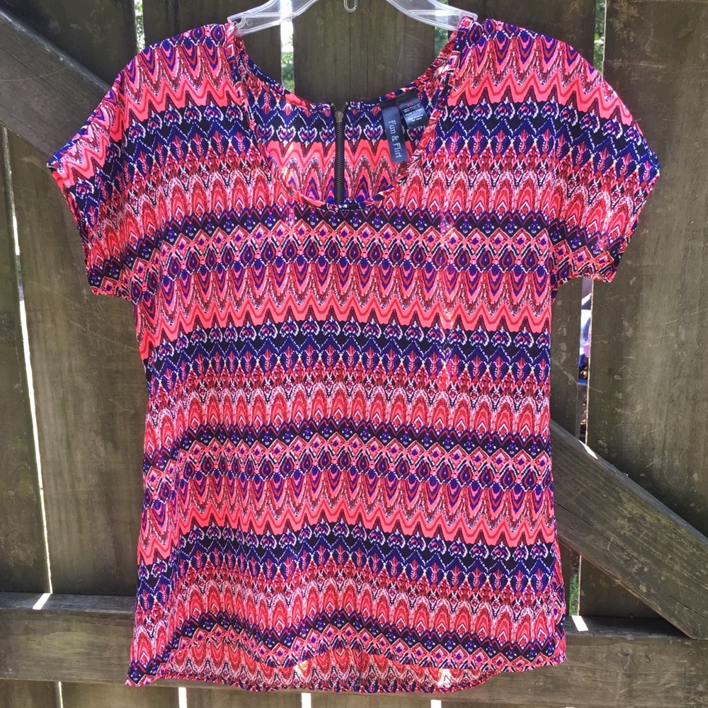 Fun & Flirt Short Sleeve Blouse